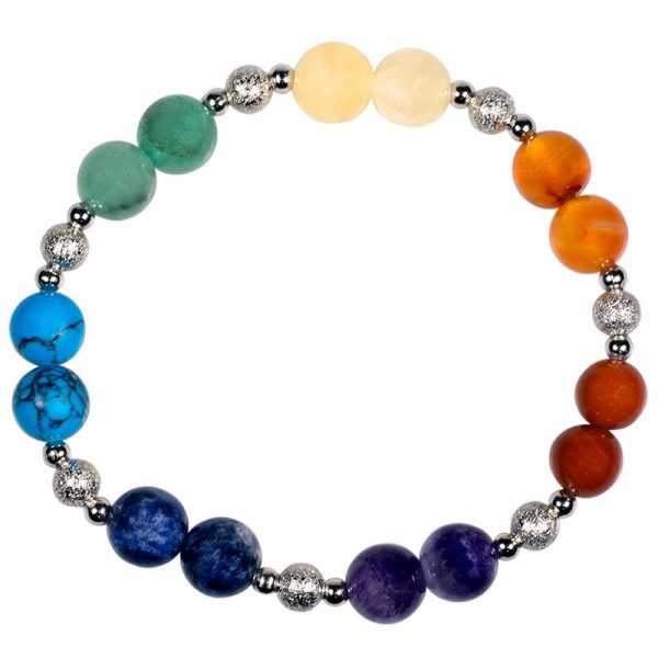 7 chakra armband elastisch