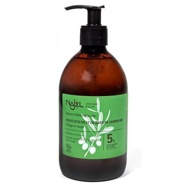 Aleppo vloeibare zeep met doseerfles biologisch -- 500 ml