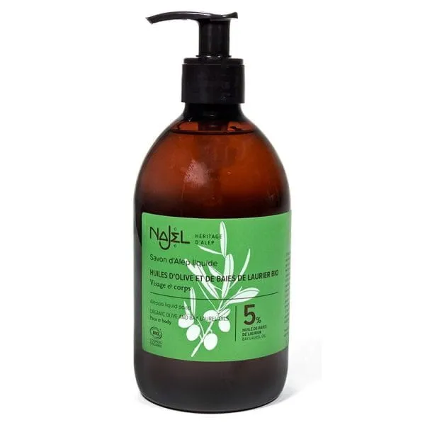 Aleppo vloeibare zeep met doseerfles biologisch -- 500 ml