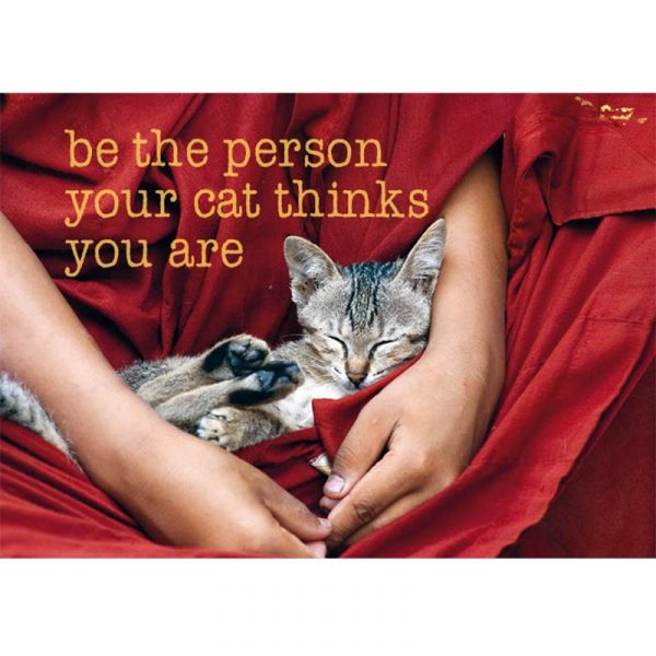 Ansichtkaarten Be the person your cat -- 15x10.5 cm