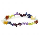 Armband 7 chakra steentjes elastisch -- 0.5 cm
