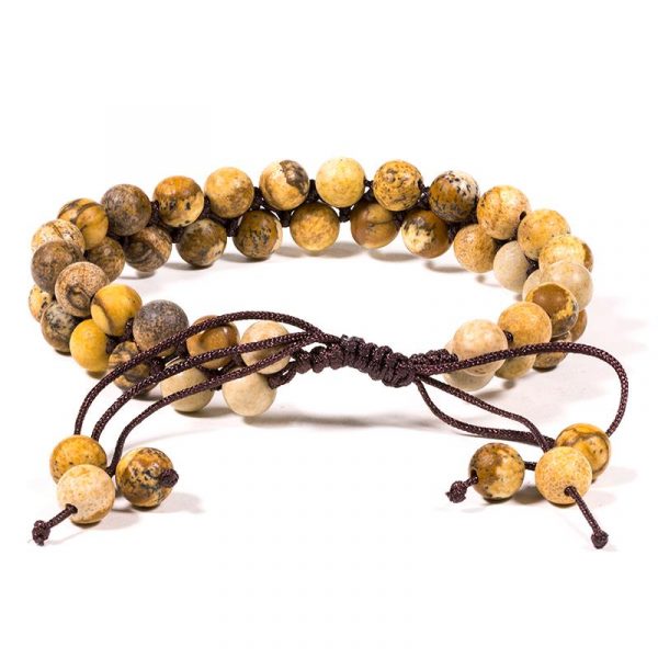 Armband landschapsjaspis -- 0.6 cm