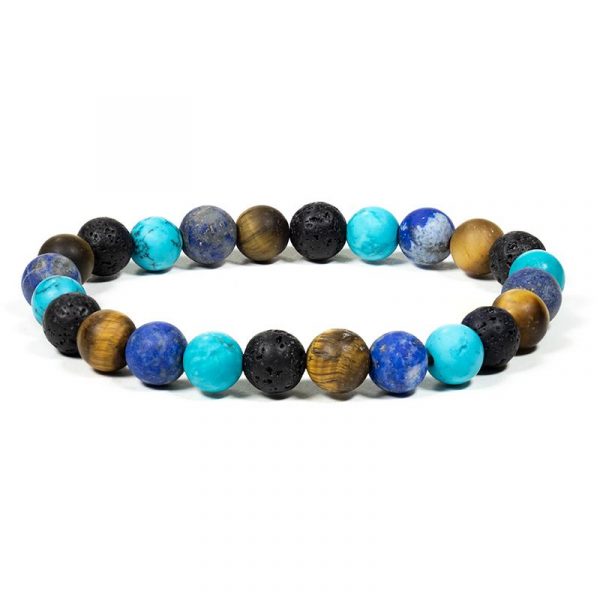 Armband multi stone -- 8 mm