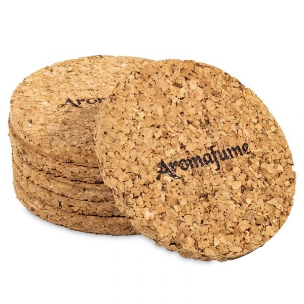 Aromafume onderzetters kurk set van 6