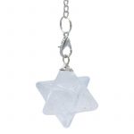 Bergkristal Merkaba chakra pendel achtpuntig -- 3 cm
