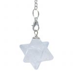 Bergkristal Merkaba chakra pendel achtpuntig -- 3 cm