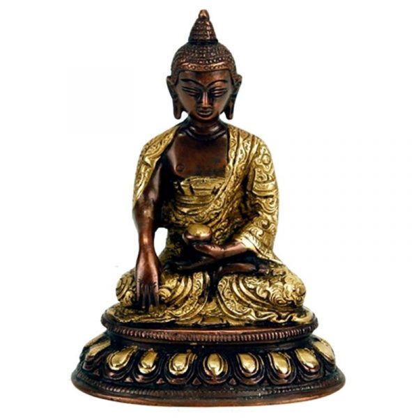 Boeddha Shakyamuni beeld 2-kleurig -- 1200 g; 15 cm