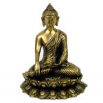 Boeddha Shakyamuni beeld Lotus -- 1740 g; 20 cm