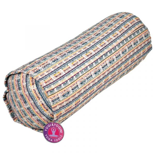 Bolster regenboog rond -- 60x20 cm
