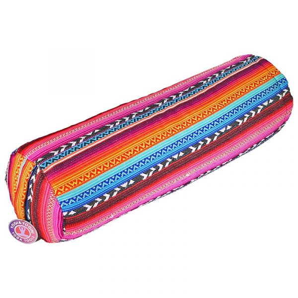 Bolster tribal fleurig rond -- 60x16 cm