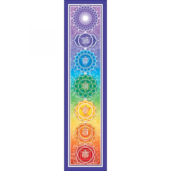 Bumpersticker Rainbow Chakra -- 28x7 cm