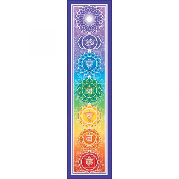 Bumpersticker Rainbow Chakra -- 28x7 cm