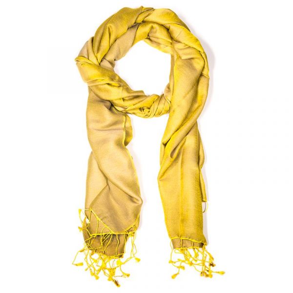 Chakra sjaal geel -- 70x200 cm