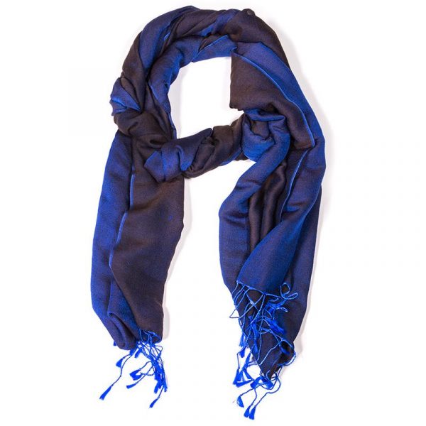 Chakra sjaal indigo -- 70x200 cm