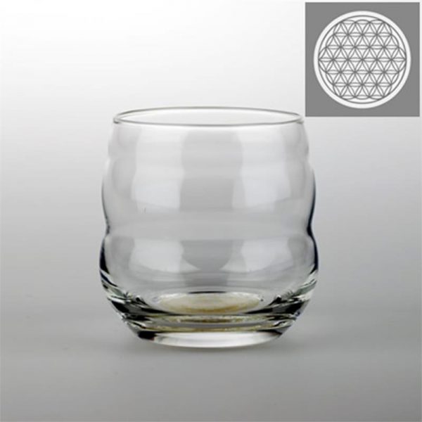Drinkglas Mythos met Bloem des Levens platina -- 250 ml