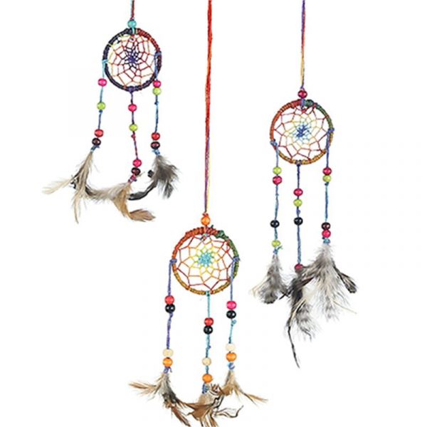 Dromenvanger hennep regenboog XS -- 5.5x20 cm