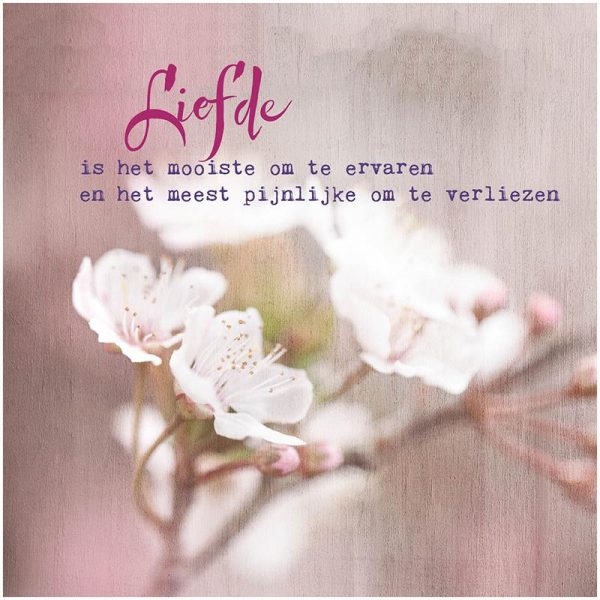 Dubbele kaarten Liefde is het mooiste... -- 14x14 cm