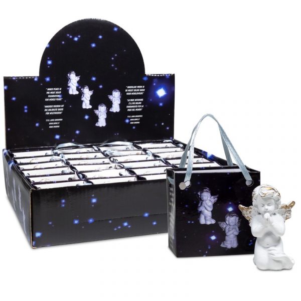 Engeltje Praying for Peace in geschenktasje -- 5.3 cm