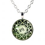Halsketting Ohm mandala -- 2.5 cm