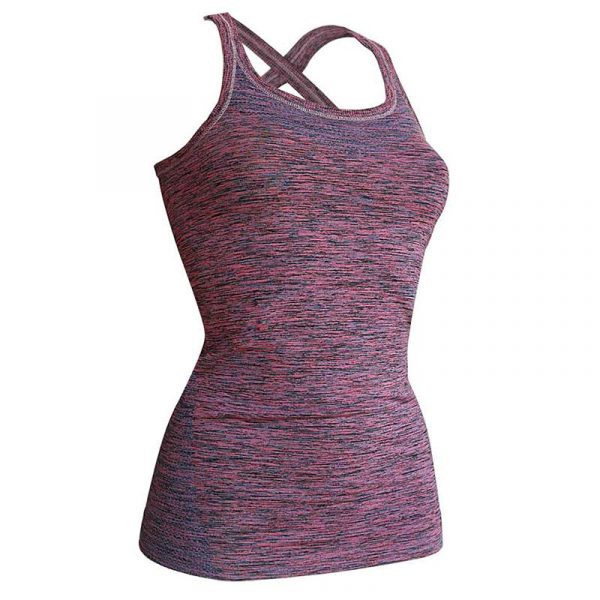 Kidneykaren yoga singlet M roze/petrol