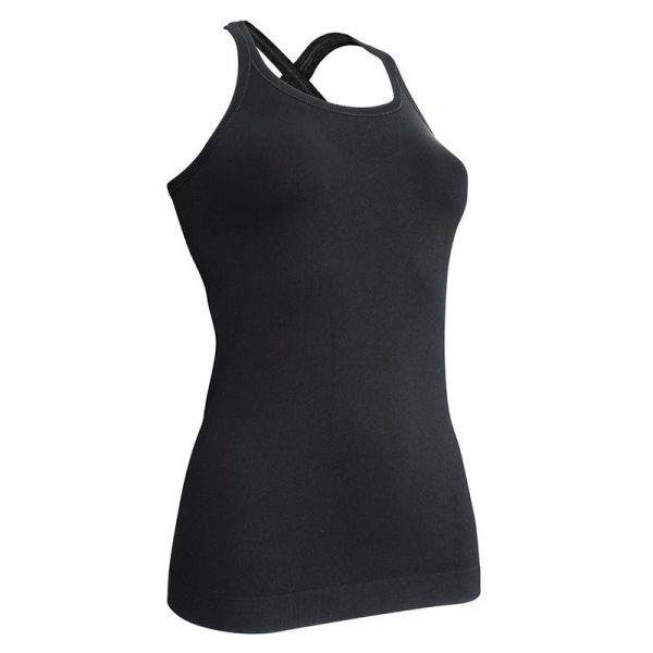 Kidneykaren yoga singlet M zwart