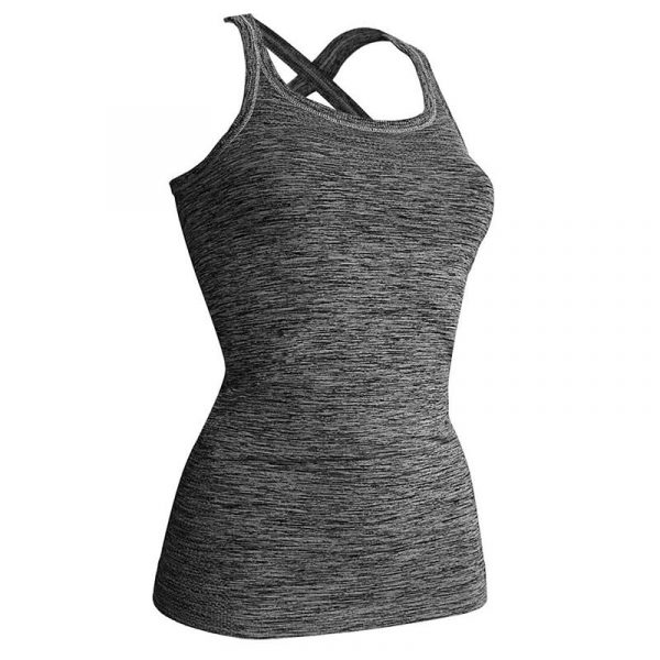 Kidneykaren yoga singlet XL anthraciet melange