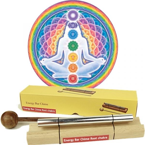 Klankstaaf Chakra Healing 1e chakra-toon -- 15.7 cm