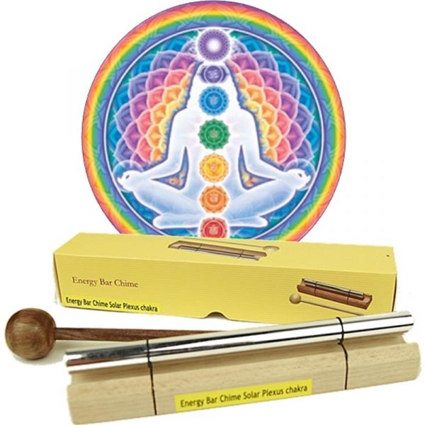 Klankstaaf Chakra Healing 3e chakra-toon -- 14.0 cm