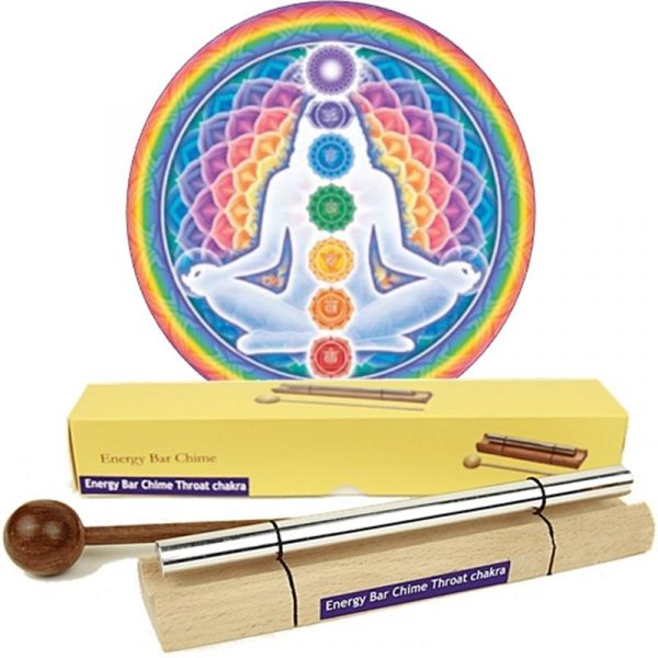 Klankstaaf Chakra Healing 5e chakra-toon -- 12.9 cm