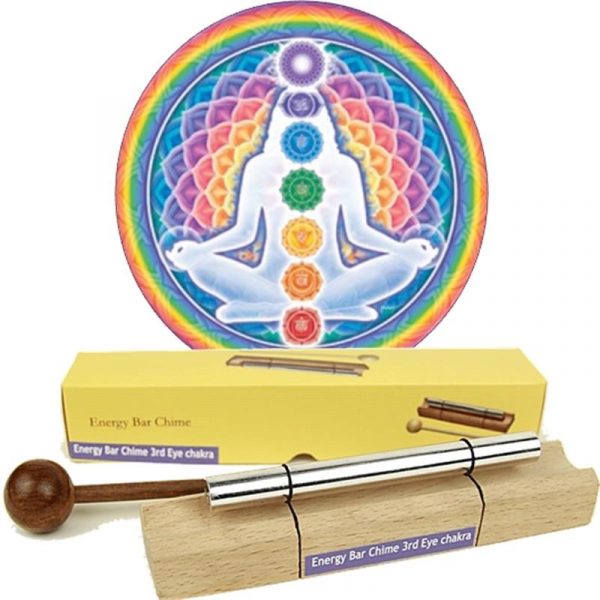 Klankstaaf Chakra Healing 6e chakra-toon -- 17.5 cm