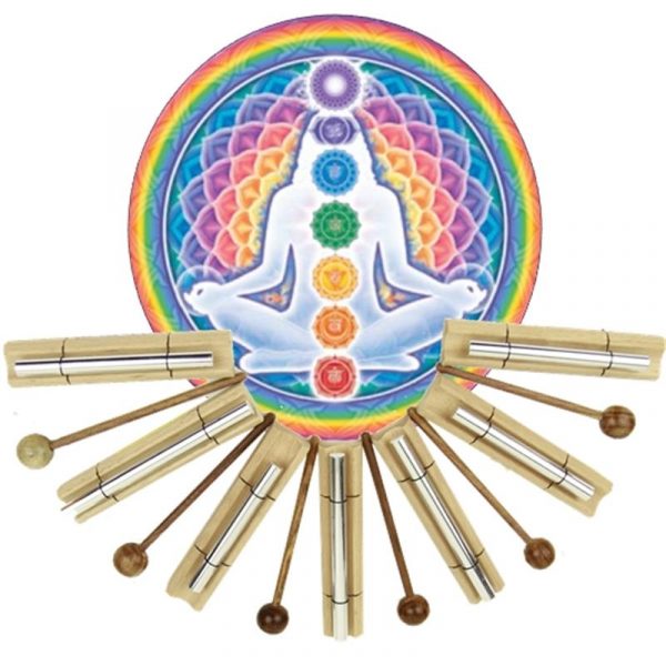 Klankstaven set Chakra Healing -- 11.9-16.2 cm