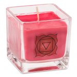 Koolzaadwas ecologische geurkaars 1e chakra -- 260 g; 6x6x6