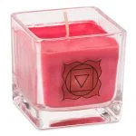 Koolzaadwas ecologische geurkaars 1e chakra -- 260 g; 6x6x6