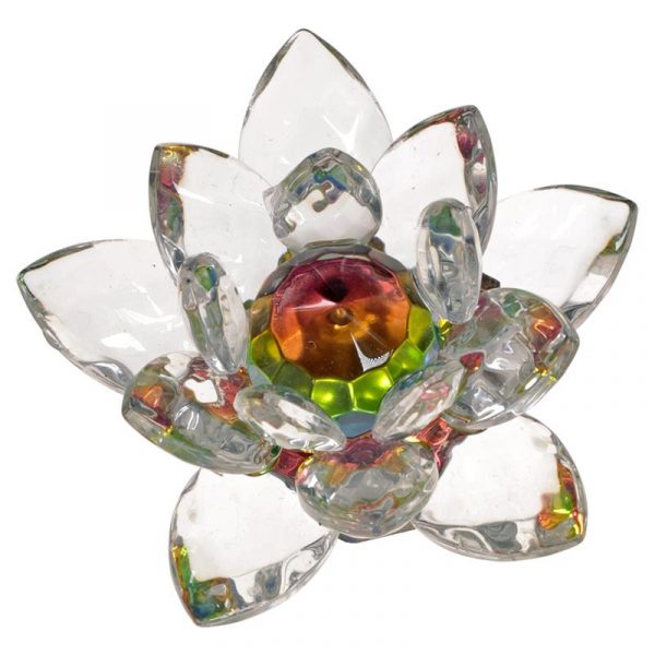 Kristal Lotus groot -- 9 cm