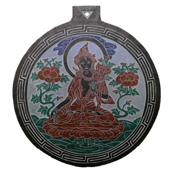 Leisteen reliëf Witte Tara -- 20 cm