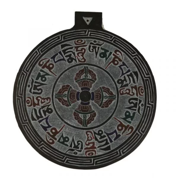 Leisteen reliëf dubbele dorje en OMPMH -- 20 cm