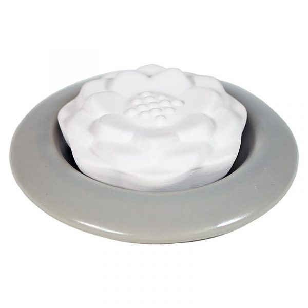 Lotus geursteen grijs -- 7 cm