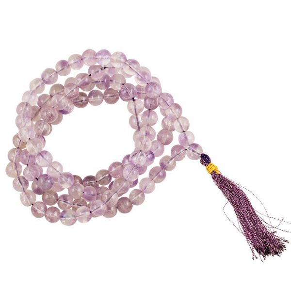 Mala Amethist 108 kralen -- 0.8 cm
