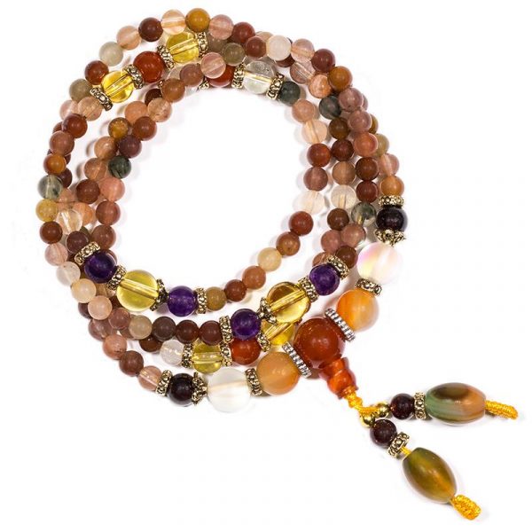 Mala agaat mix elastisch -- 0.5 cm