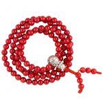 Mala koraal AA-kwaliteit met guru kraal -- 0.6 cm