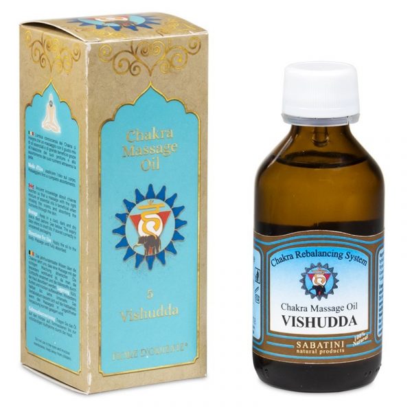 Massageolie 5e chakra Vishuddha  -- 100ml