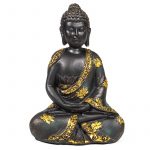 Meditatie Boeddha antieke finish -- 250 g; 11x8x15 cm