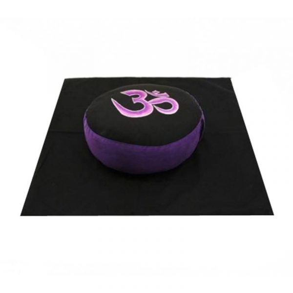 Meditatie SET OM zwart/paars -- 65x65x5 cm