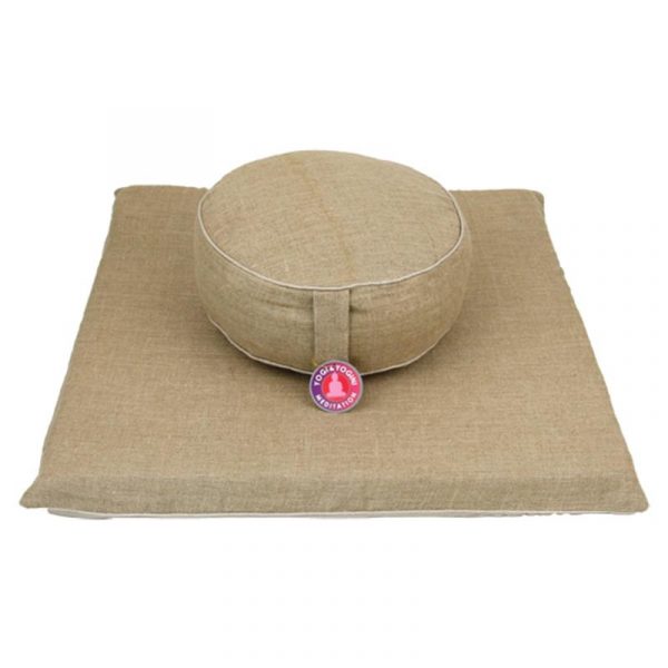 Meditatie SET hennep -- 65x65x5 cm