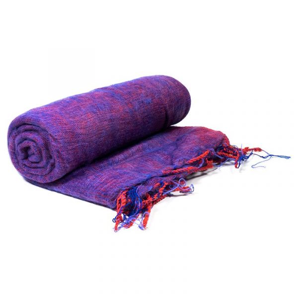 Meditatie omslagdoek violet -- 200x80 cm