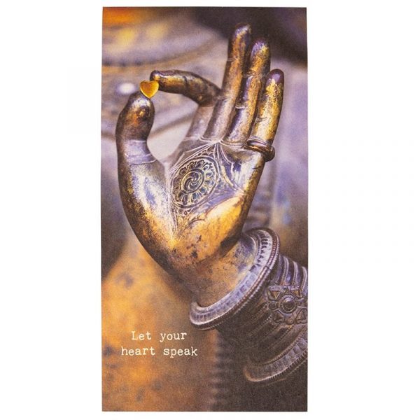 Notitieblokje Let your heart speak -- 19.5x19.5