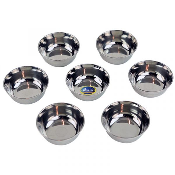 Offerschaaltjes rvs -- 8.75 cm