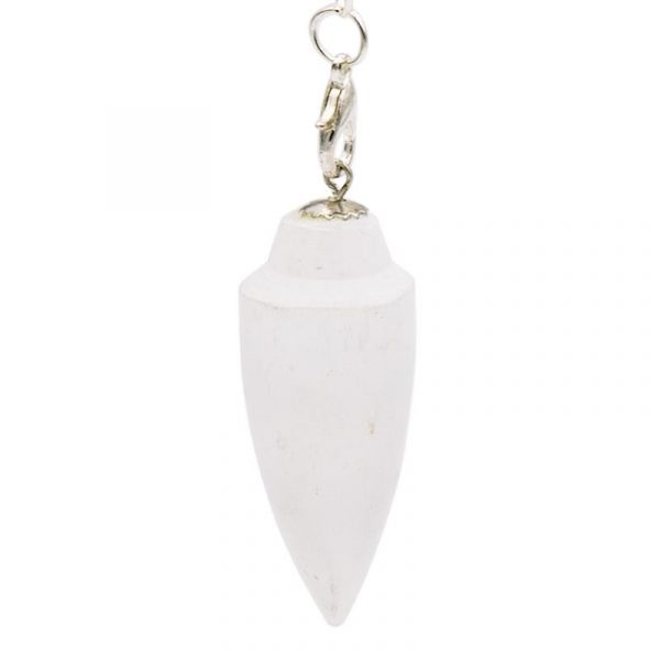 Pendel seleniet druppelvormig + chakra ketting -- 22 g; 4 cm