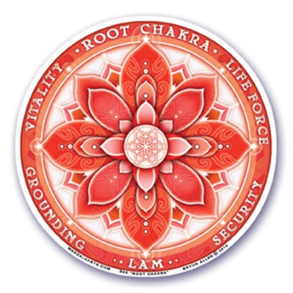 Raamsticker 1e chakra -- 10.5 cm