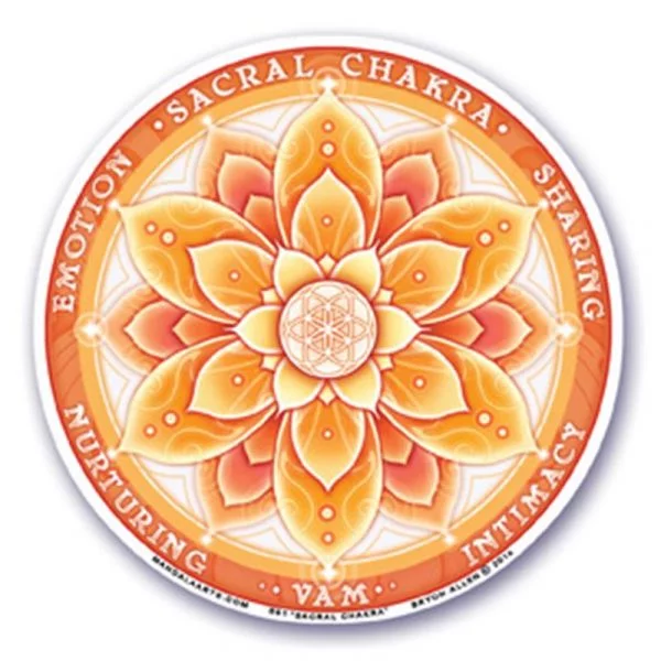 Raamsticker 2e chakra -- 10.5 cm